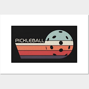 Pickleball Vintage Distressed Retro Player Posters and Art